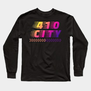 410 CITY FAST RUN DESIGN Long Sleeve T-Shirt